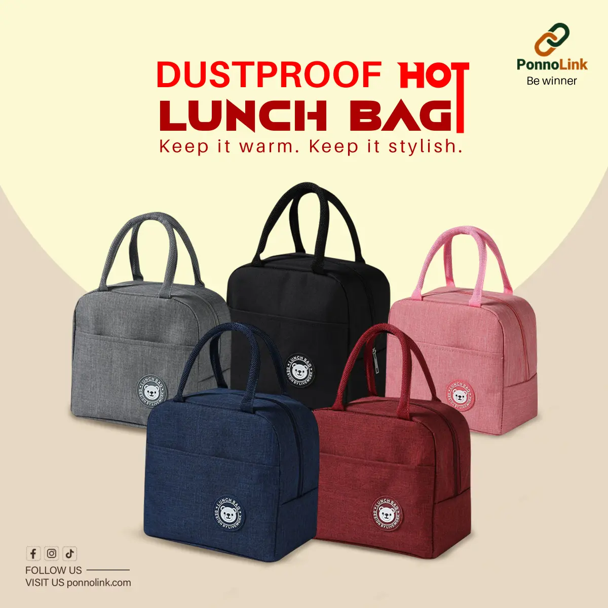Dustproof Hot Lunch Bag Dustproof Hot Lunch Bag