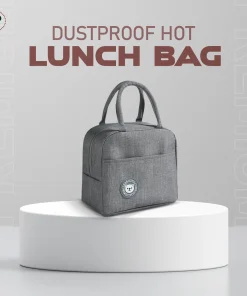 Dustproof Hot Lunch Bag Dustproof Lunch Bag Large Gray