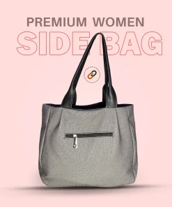 Womens Shoulder Bag -PU Lather, China Imported Womens Shoulder Bag Ash Black